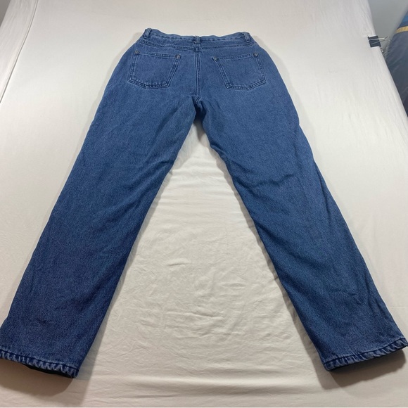 Woolrich Jeans Woman’s 8 Fleece lined winter denim blue jeans pockets zippered - Picture 9 of 9